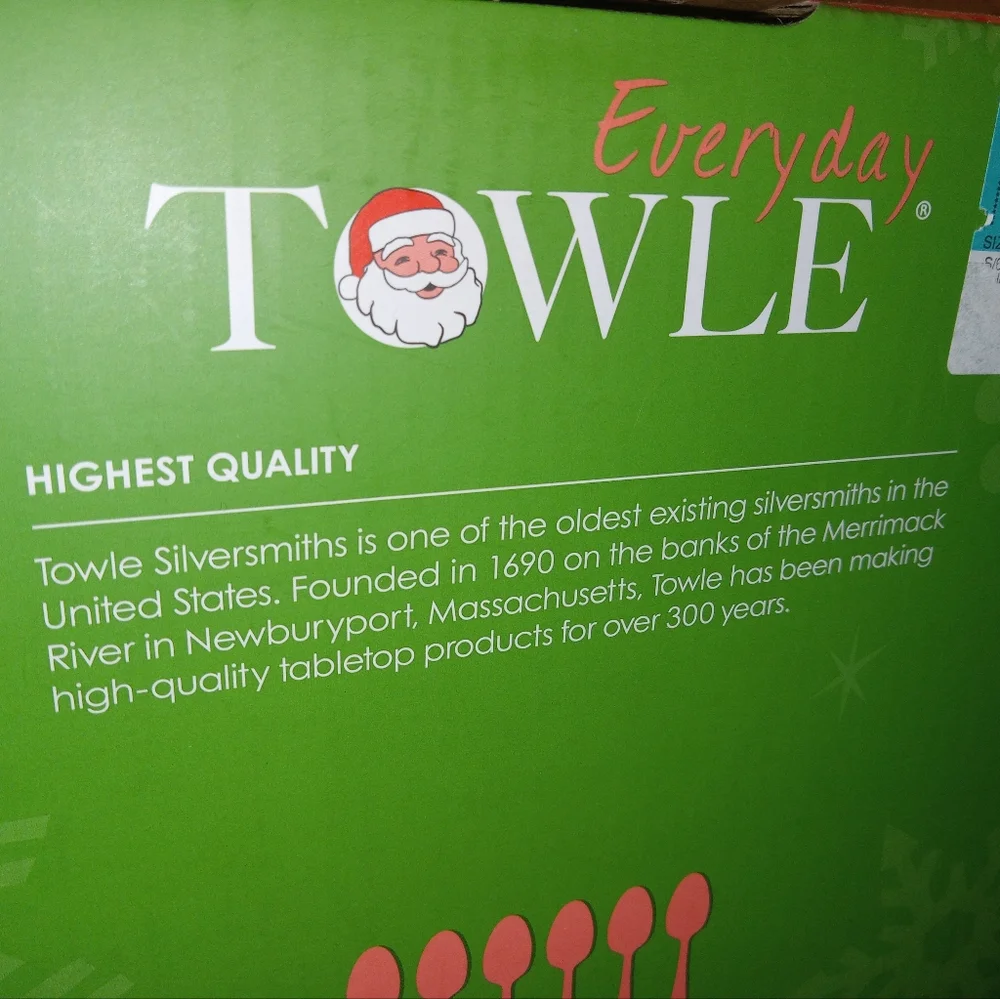 Towle Santa Coffee Spoon Set - Picture 2 of 12